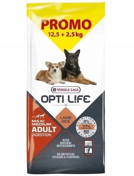 OPTI LIFE MEDIUM MAXI ADULT DIGESTION 12,5 kg