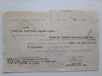 D.O.K. Nr lV,Łódź,1927,płk.M.Kozłowski