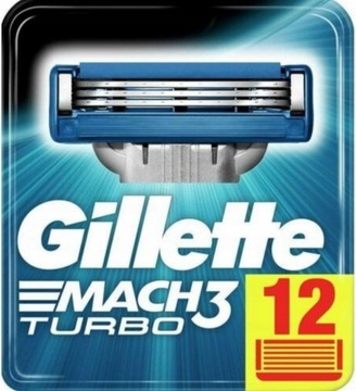 Ostrza końcówki Wkłady Gillette Mach 3 12szt