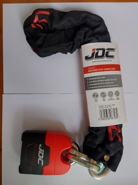 JDC Rhino 1m x 10mm łańcuch z kłódką do motocykla/