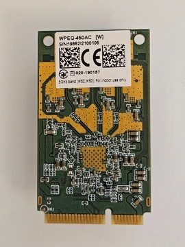 Karta siecowa Wifi 802.11ac Mini PCIE WPEQ-450AC