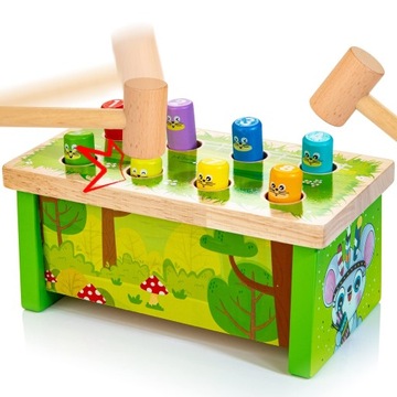 Zabawka edukacyjna Montessori uderzanie młotkiem!