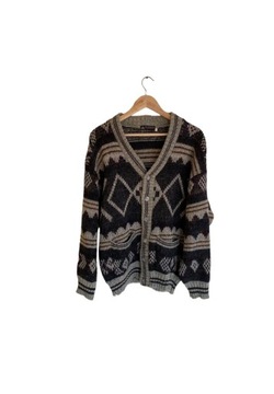Wełniany vintage sweter, rozmiar M