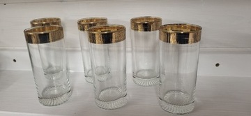 Komplet sześciu wysokich szklanek