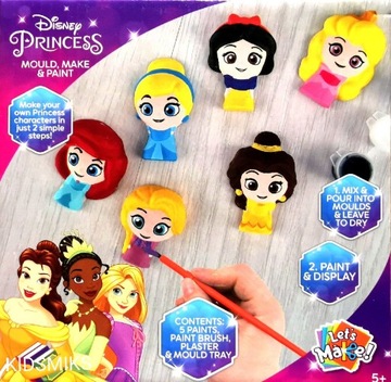 Disney Princess zestaw figurki forma gips farbki