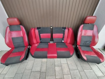Bmw E36 fotele kanapa czerwone
