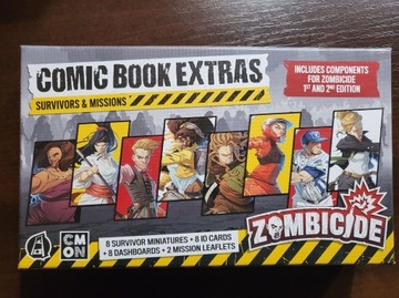 Zombicide 1/2 ed. Comic book extras + komiks CMON