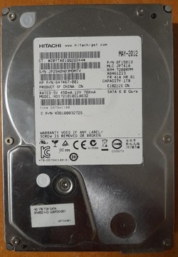 Dysk twardy Hitachi HDS721010CLA 1TB SATA II  3,5"