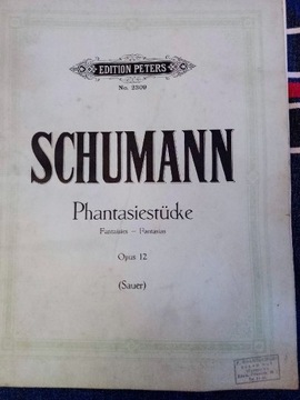 Nuty Schumann Phantasiestucke Edition Peters