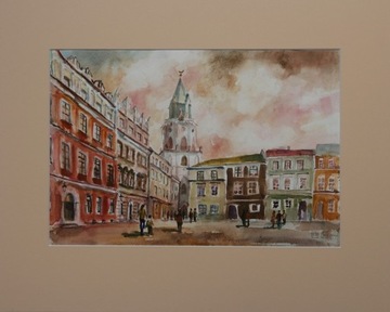 Lublin   AKWARELA 40x50 cm