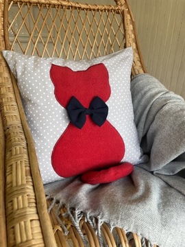 Poduszka dekoracyjna dla dzieci kot 3d