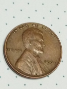 Moneta 1 cent usa Lincoln 1939
