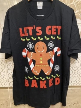 T-shirt XL ciasteczko święta