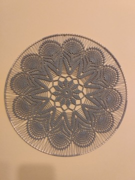 Mandala na szydełku, serweta 35 cm
