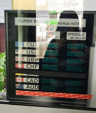 Elektroniczna tablica kursów walut