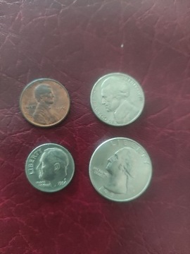 USA 1, 5, 10, 25 centów