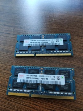 Pamięć RAM PC3-12800s 4 GB DDR3 Hynix,Samsung inne