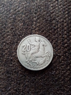 20 drachm 1960 Grecja - srebro, Ag