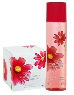 Yves Rocher - zestaw FLOWERPARTY woda 30ml + żel