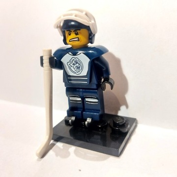 LEGO minifigurka SERIA 4 col04-8 Hockey player