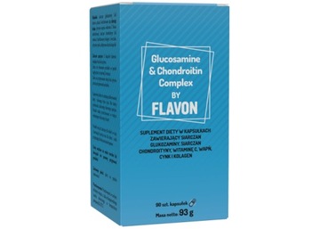 GLUCOSAMINE & CHONDROITIN COMPLEX BY FLAVON Suplement diety 90 szt.kapsułek