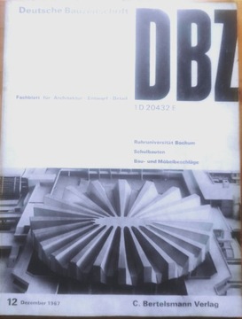 DBZ 12/1967 wyposażenie wnętrz, architektura