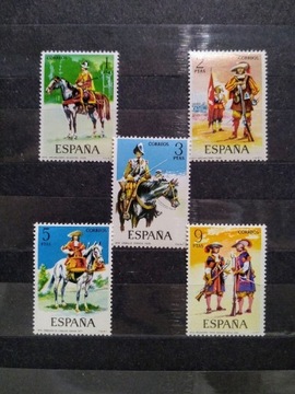 Znaczki Hiszpania 1974 stroje