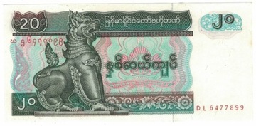 Myanmar 20 kyats 1994 r