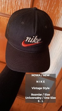 NIKE  Vintage Nowa sportowa czapka z daszkiem, S-L