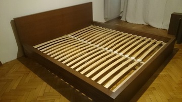 Łóżko Ikea Malm 180x200 brązowe