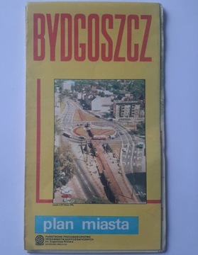 Bydgoszcz plan miasta 1988 rok