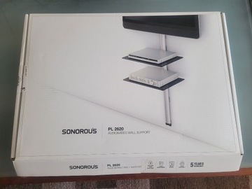 Półka ścienna szklana na TV Sonorous PL2620 