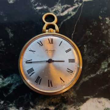 Radziecki zegarek kieszonkowy RAKIETA złocony