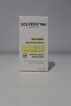 SOLVERX Dermomaska Vit C z kompleksem kwasów 50ml