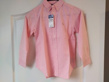Koszula chłopięca Ralph Lauren 7 lat, różowa