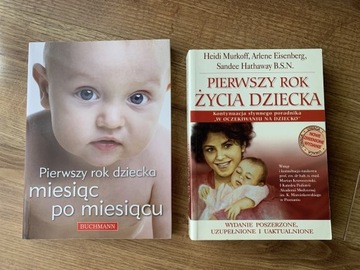 2 książki Pierwszy rok życia dziecka + miesiąc po 