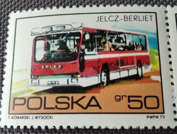 Znaczek pocztowy jelcz berliet 