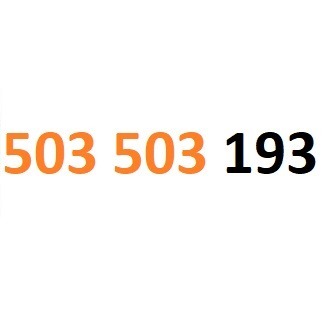 503 503 193 starter orange złoty numer gsm #L