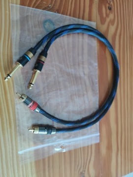 Kabel Interkonekt RCA to 6,35 mm TRS Topping E50