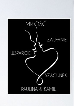 Miłość szczerość zaufanie obraz almost kiss Art 