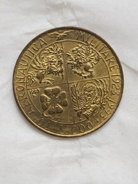080 Włochy 200 lirów, 1993