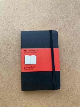 Kieszonkowy notes w linie adresownik Moleskine A6 