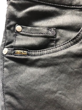 Tiger of Sweden jeansy spodnie woskowane rurki 28 