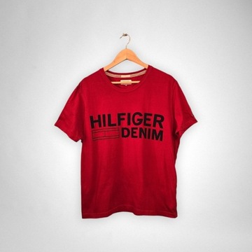 T-shirt Tommy Hilfiger 100% bawełna czerwony 2XL