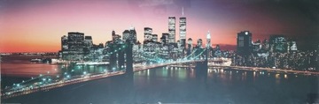 Panoramiczne zdjęcie w antyramie Nowy York