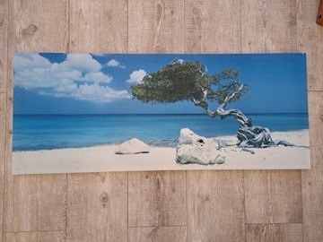 Duży obraz Ikea/ 56x140 cm, plaża,  morze,  widok 