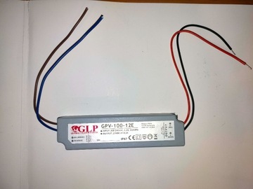 Zasilacz led GLP 100W 12V DC 8,3A ip67 hermetyczny