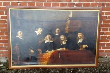 OBRAZ olejny rembrandt DUŻA kopia recznie malowana