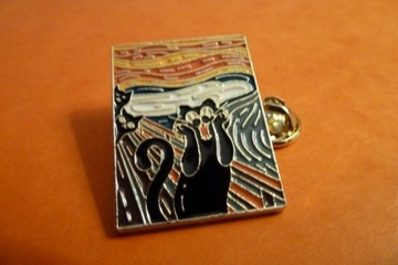 Edvard Munch Krzyk Kot pin przypinka