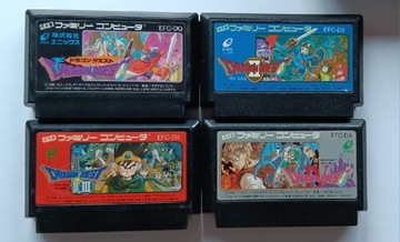 Dragon Quest I ,II,III i IV Nintendo Famicom 
